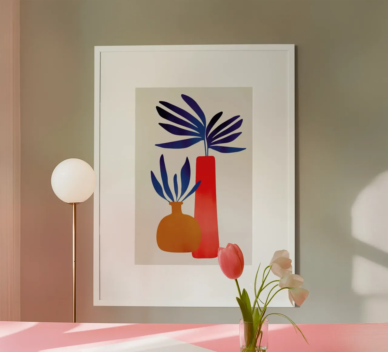 Fairytale Plants 2 poster con telaio in plastica da Kubistika