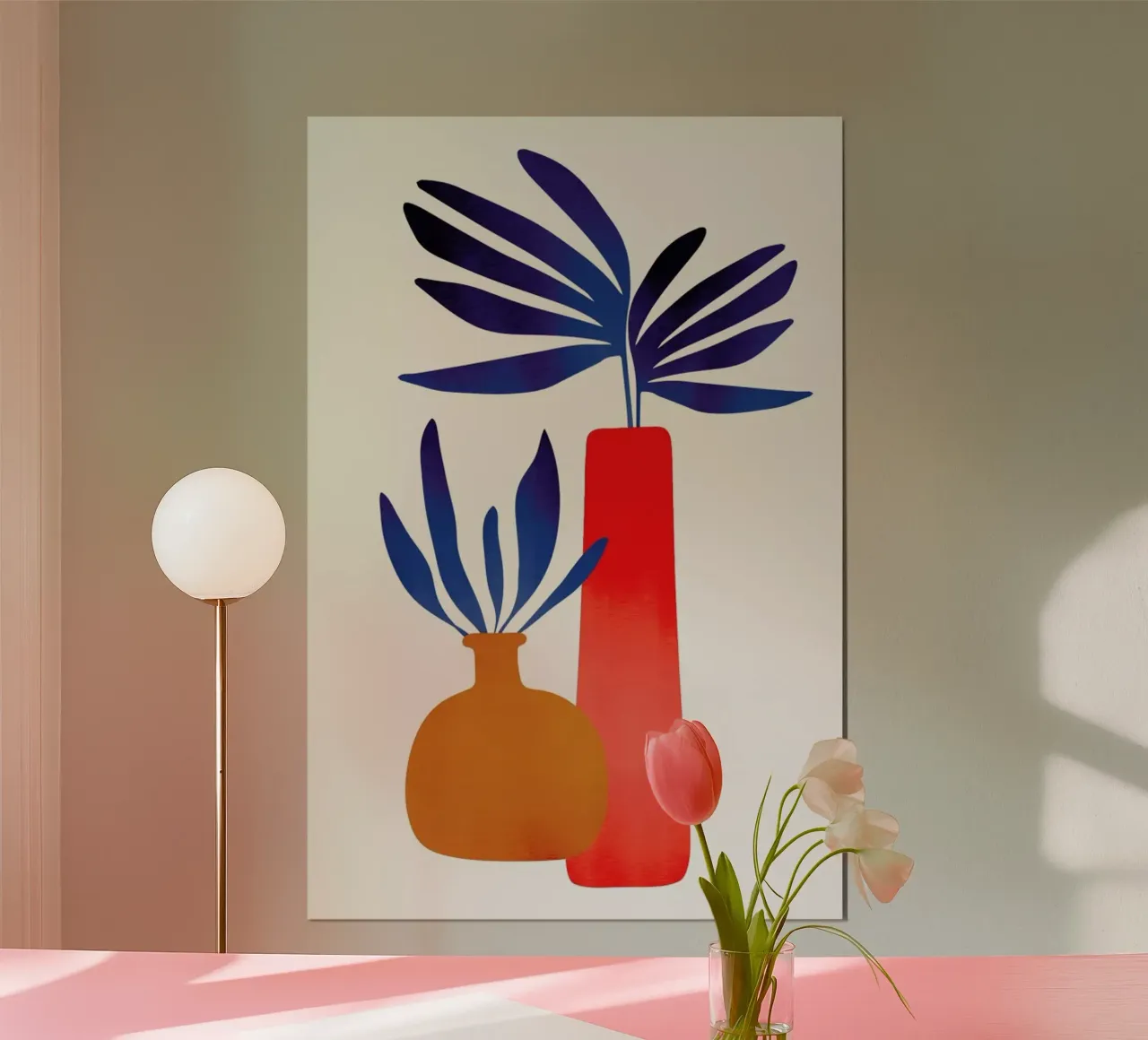 Fairytale Plants 2 poster con telaio in plastica da Kubistika