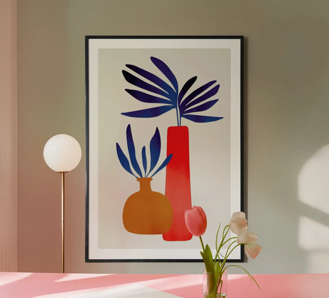 Fairytale Plants 2 poster con telaio in plastica da Kubistika