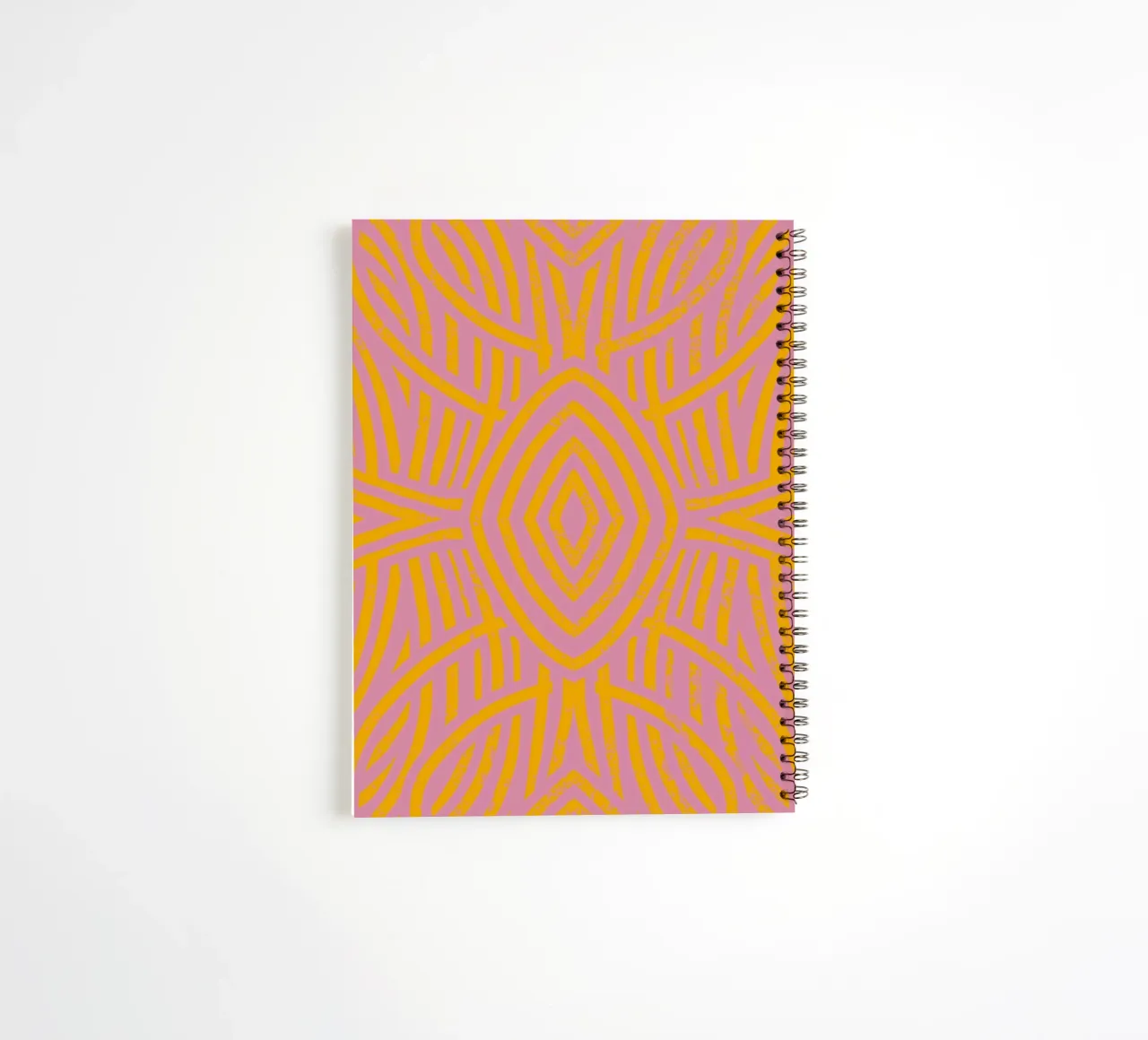 Grunge symmetrical pattern 03 spiral notebook by Little Dean