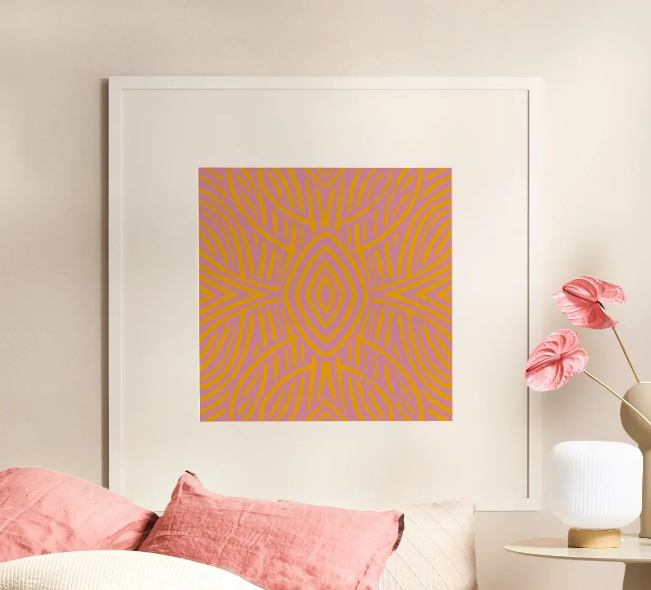 Grunge symmetrical pattern 03 hahnemühle by Little Dean