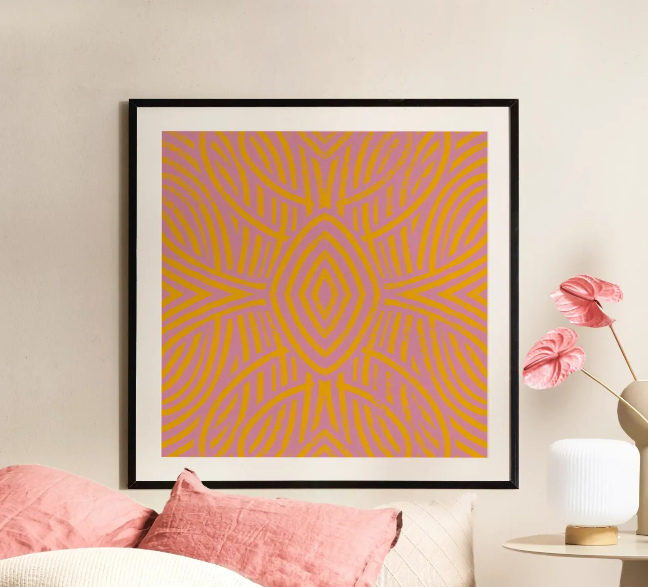 Grunge symmetrical pattern 03 hahnemühle by Little Dean