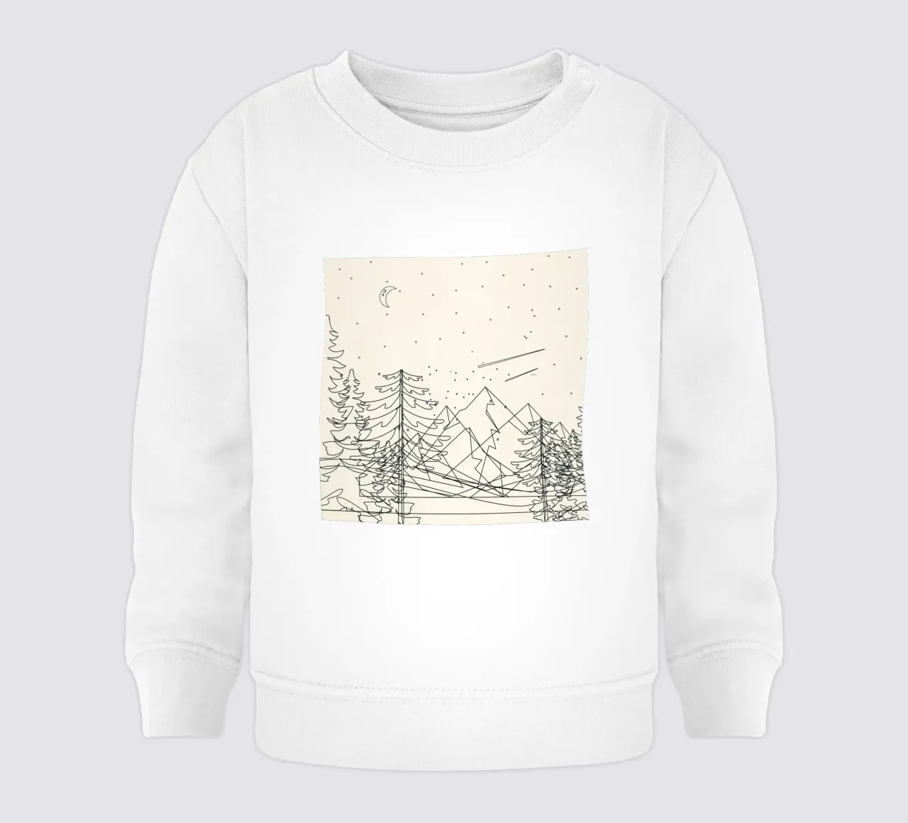 Minimal Line Mountain Beauty I felpa neonato da Nadjaa