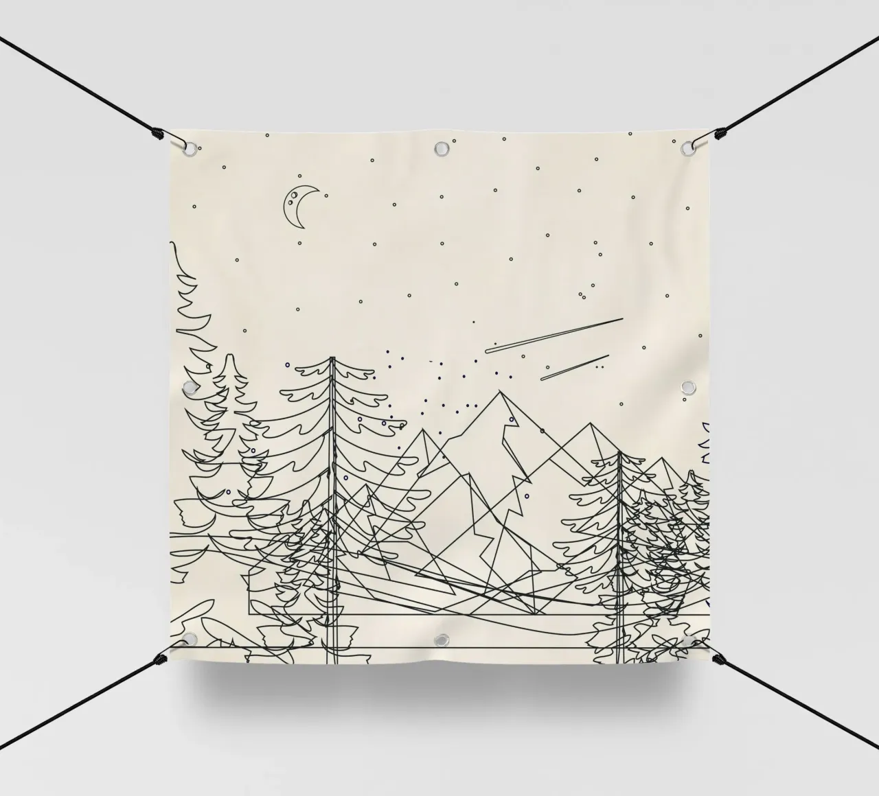 Minimal Line Mountain Beauty I telo in pvc da Nadjaa