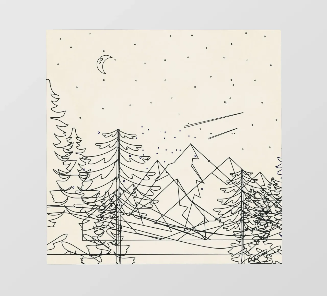 Minimal Line Mountain Beauty I telo in pvc da Nadjaa