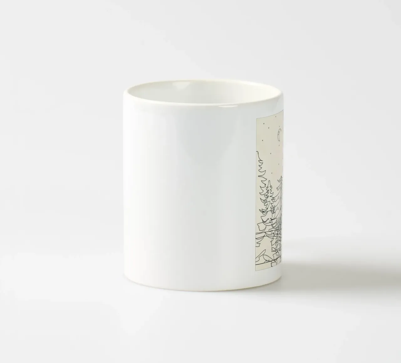 Minimal Line Mountain Beauty I tazza in ceramica da Nadjaa