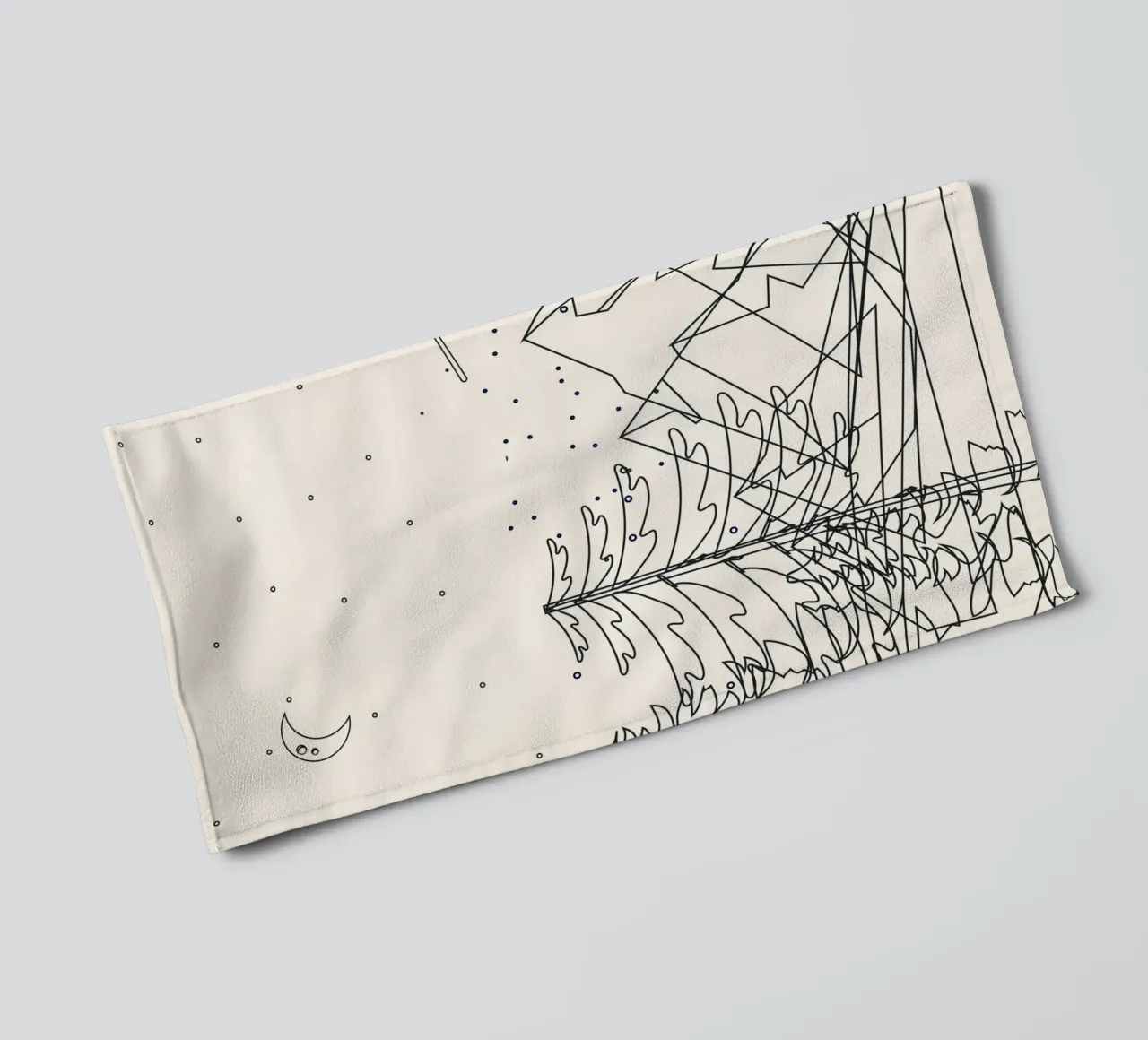 Minimal Line Mountain Beauty I asciugamano da bagno da Nadjaa