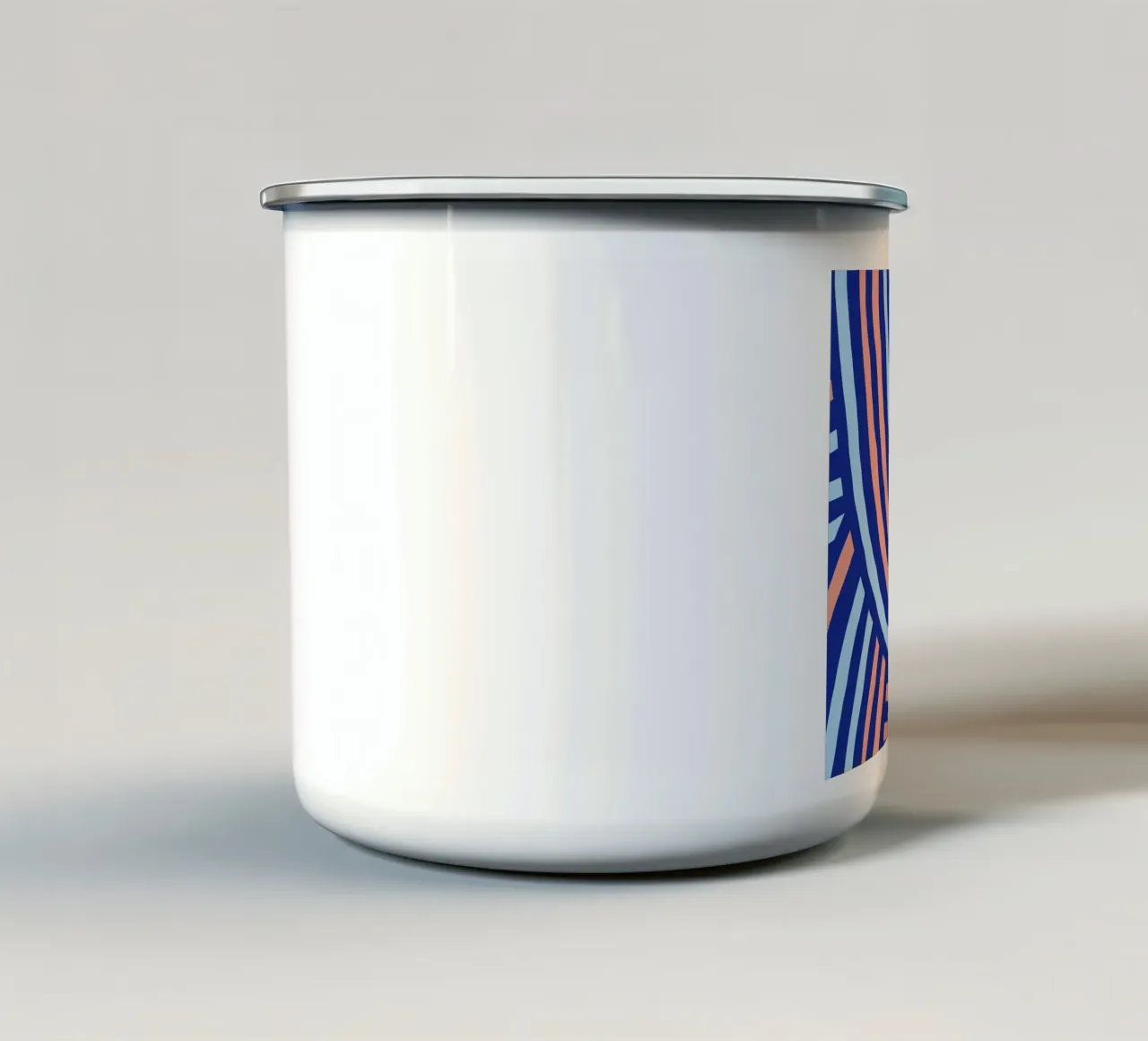 Strisce audaci al neon tazza in smalto da Little Dean