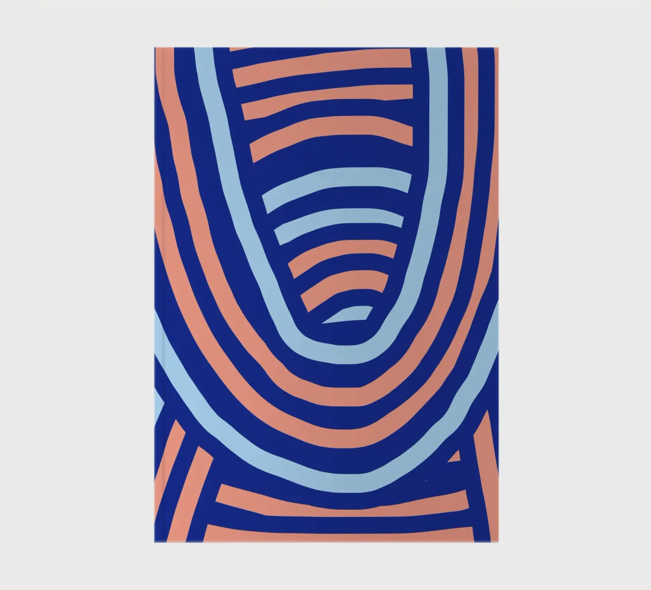 Bold stripes neon notebook by Little Dean