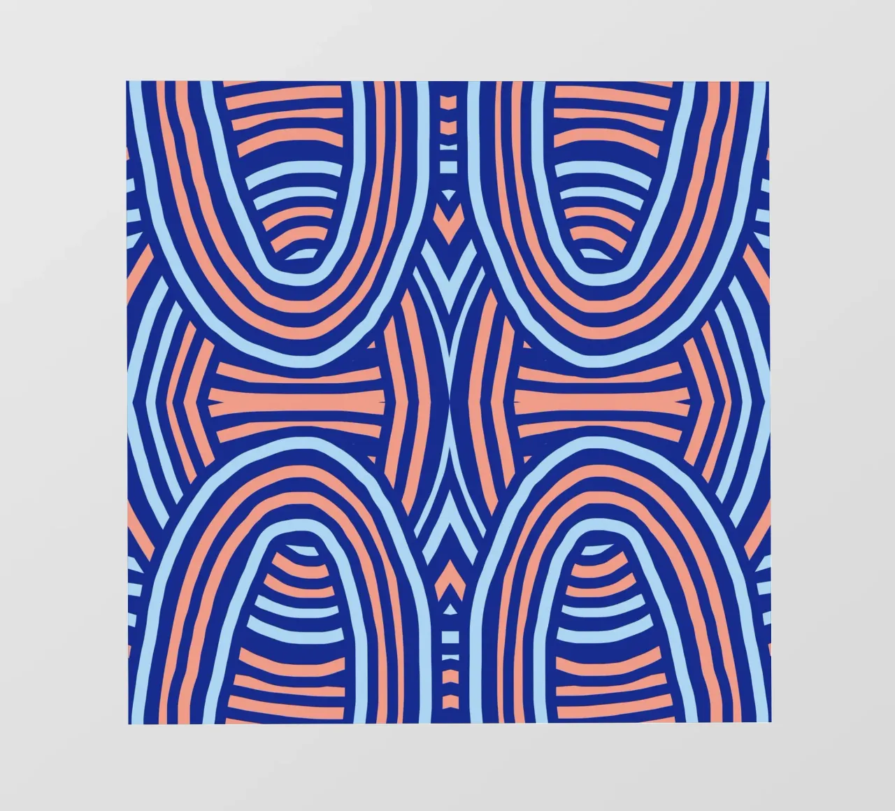 Symmetrisches Neon-Muster Backlit Folie von Little Dean