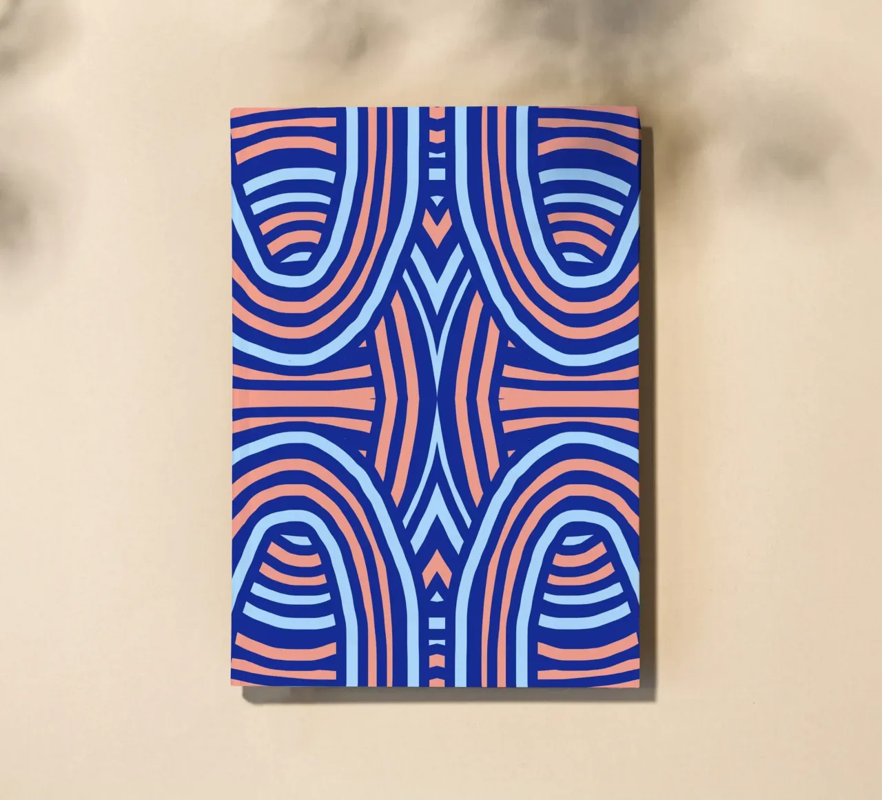 Neon symmetrical pattern notebook by Little Dean