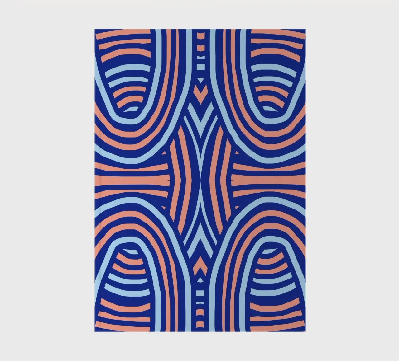 Neon symmetrical pattern notebook by Little Dean