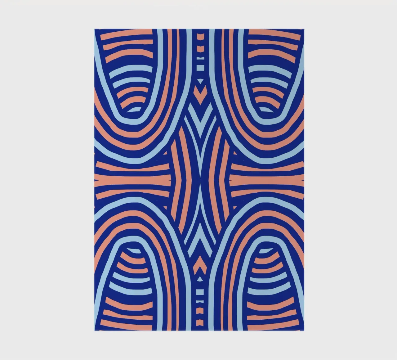 Neon symmetrical pattern notebook by Little Dean