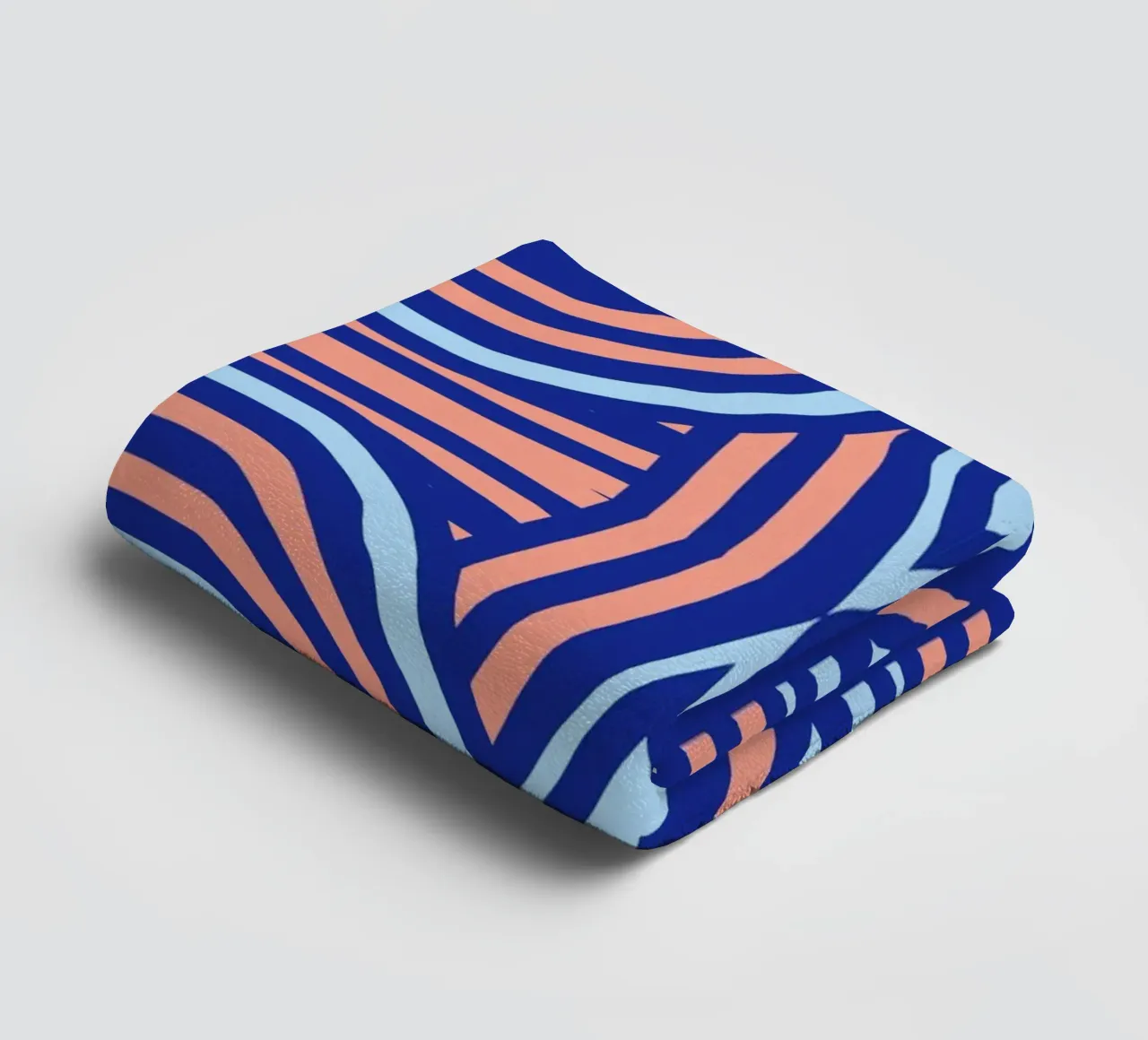 Neon symmetrical pattern towel by Little Dean