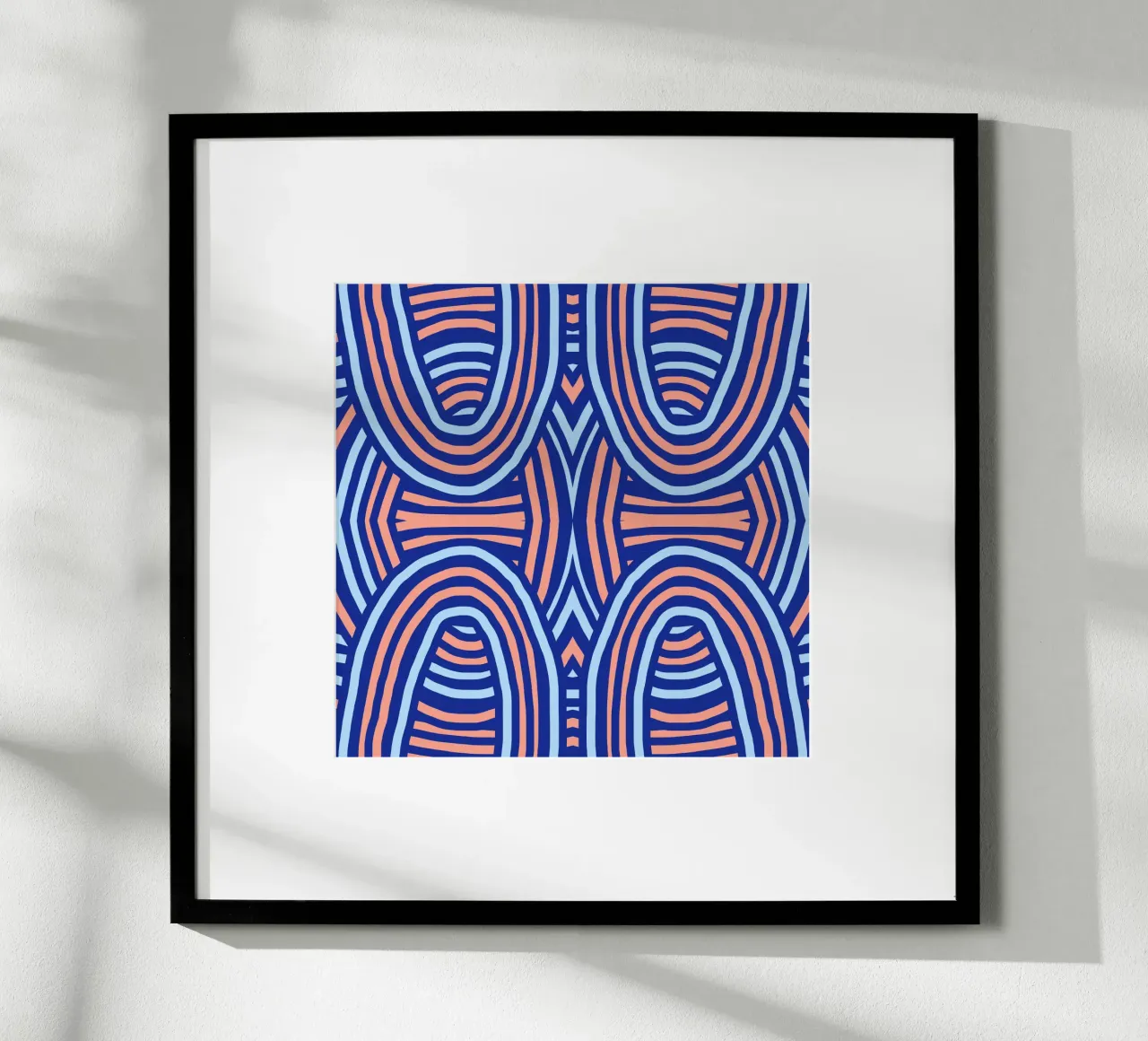 Neon symmetrical pattern hahnemühle by Little Dean