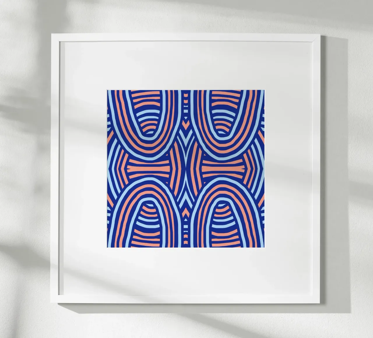 Neon symmetrical pattern hahnemühle by Little Dean