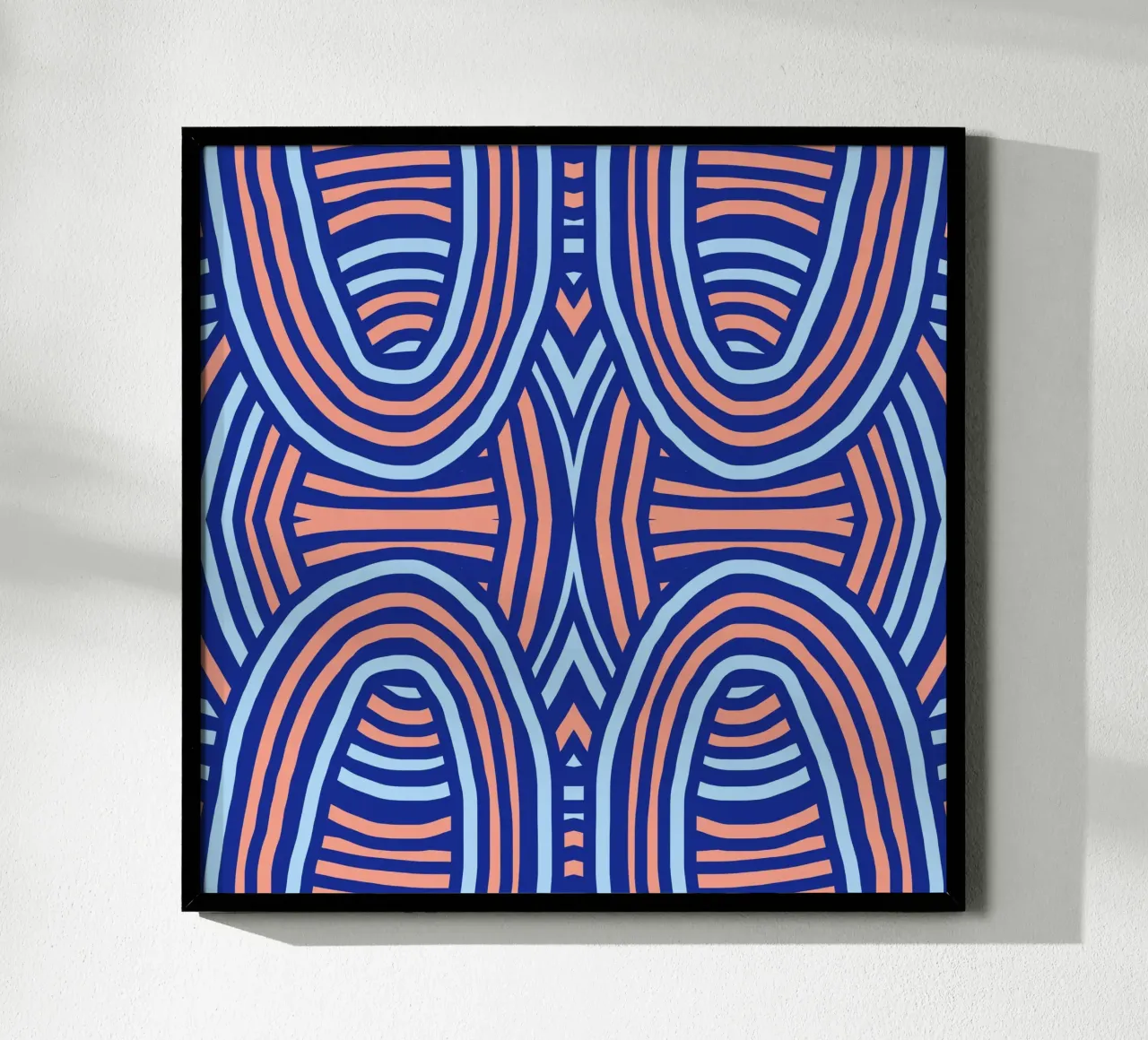 Neon symmetrical pattern hahnemühle by Little Dean