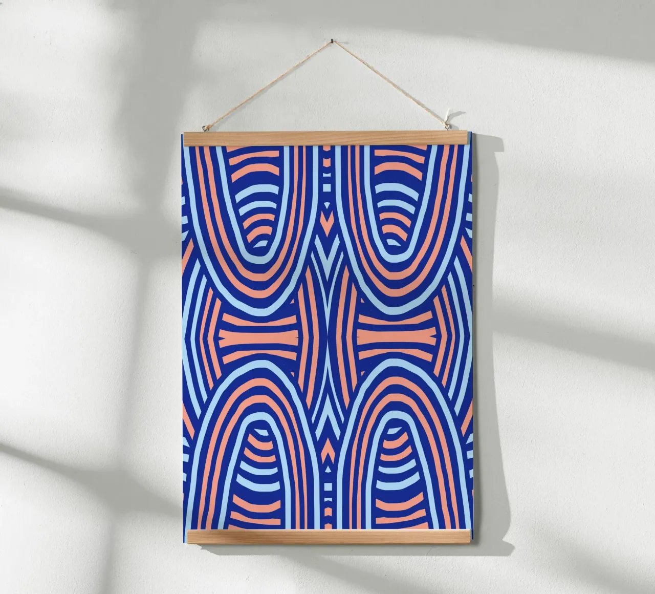 Neon symmetrical pattern hahnemühle by Little Dean
