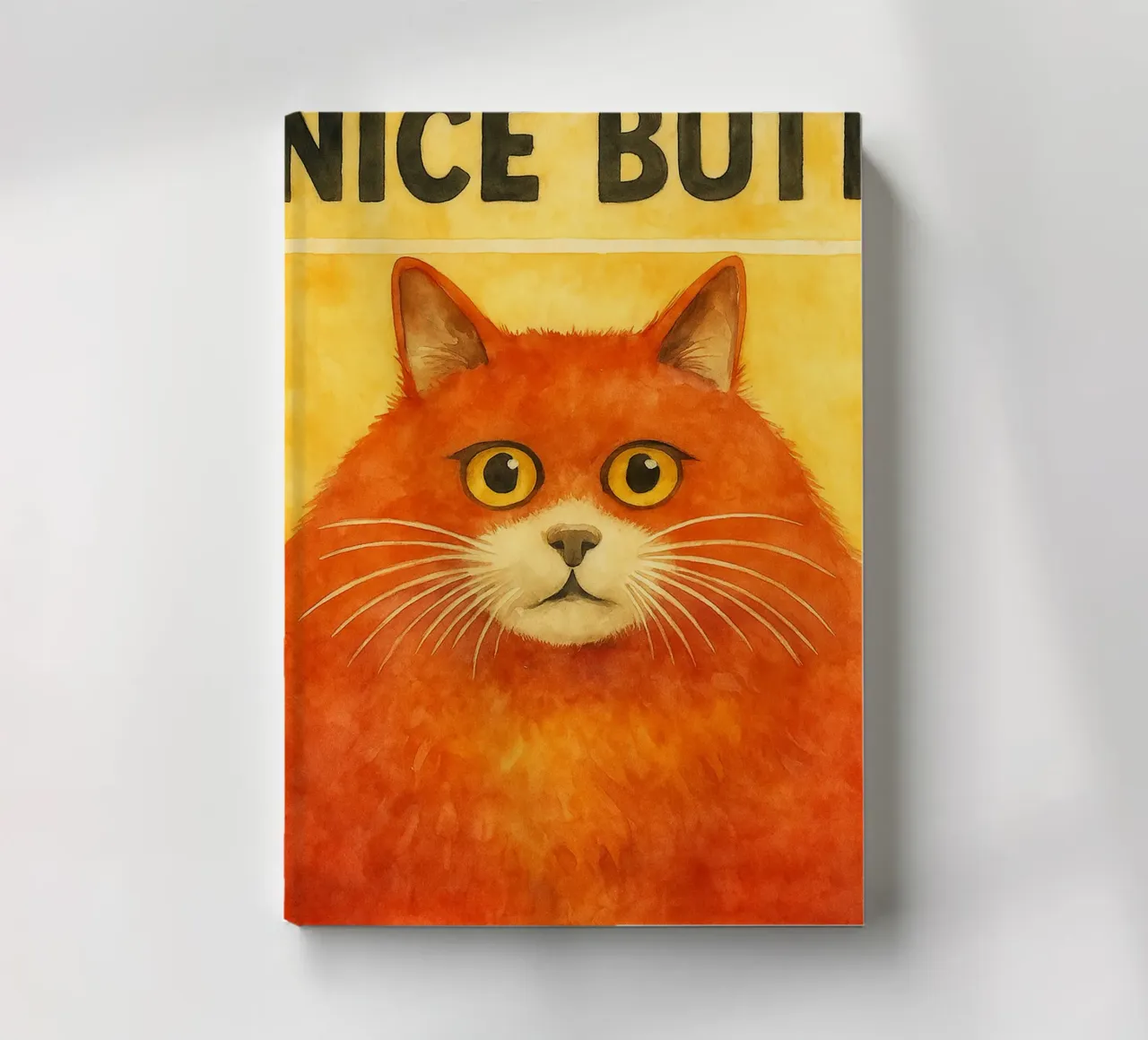 cat nice butt retro art drawing notebook by genzaa