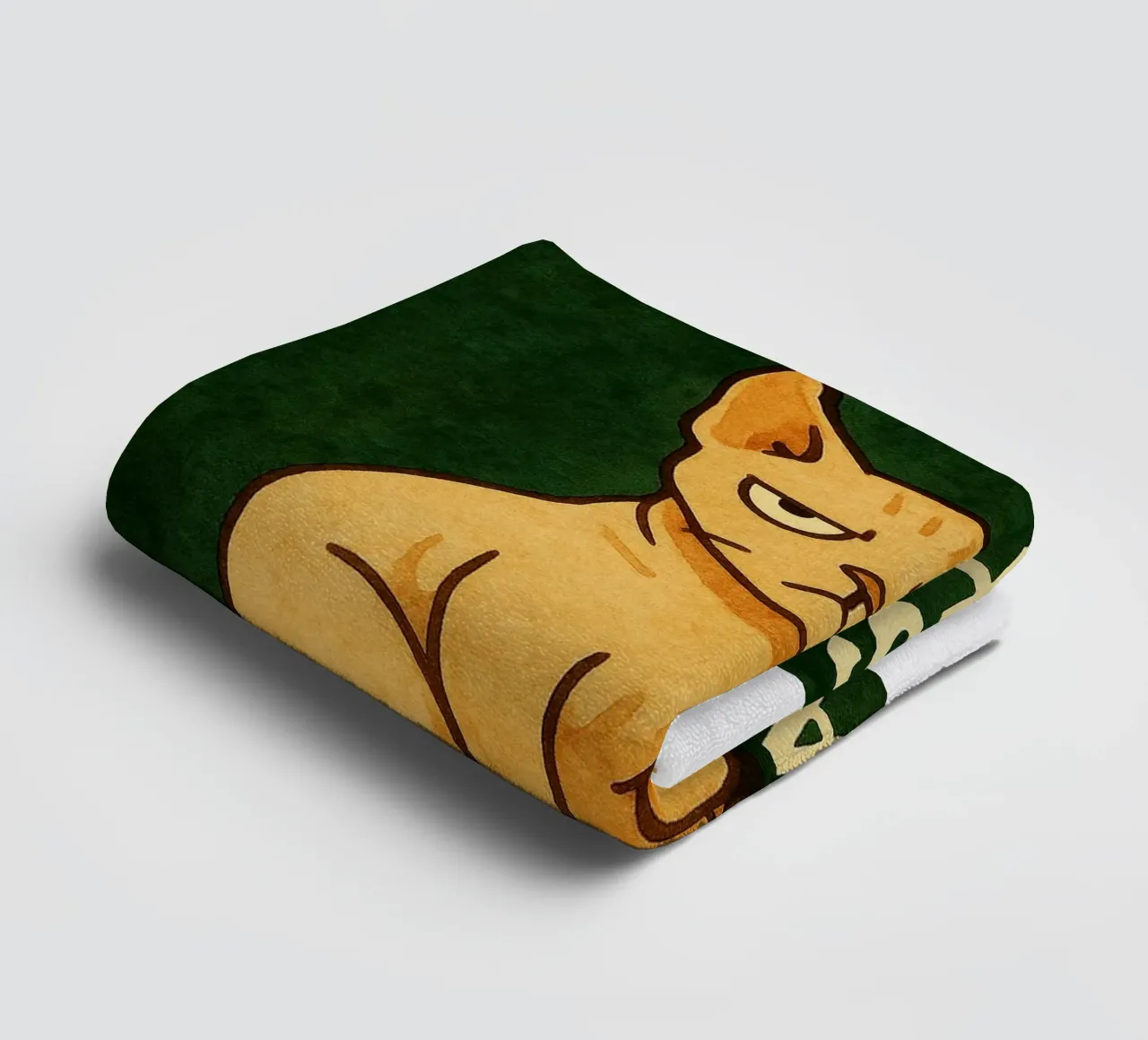 Katze zahlen eine Miete retro Kunstzeichnung Handtuch von genzaa