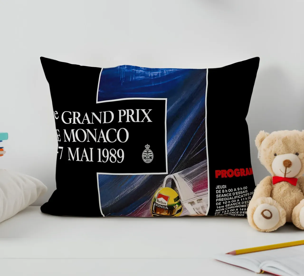 1989 Monaco GP cuscino da leslie shop
