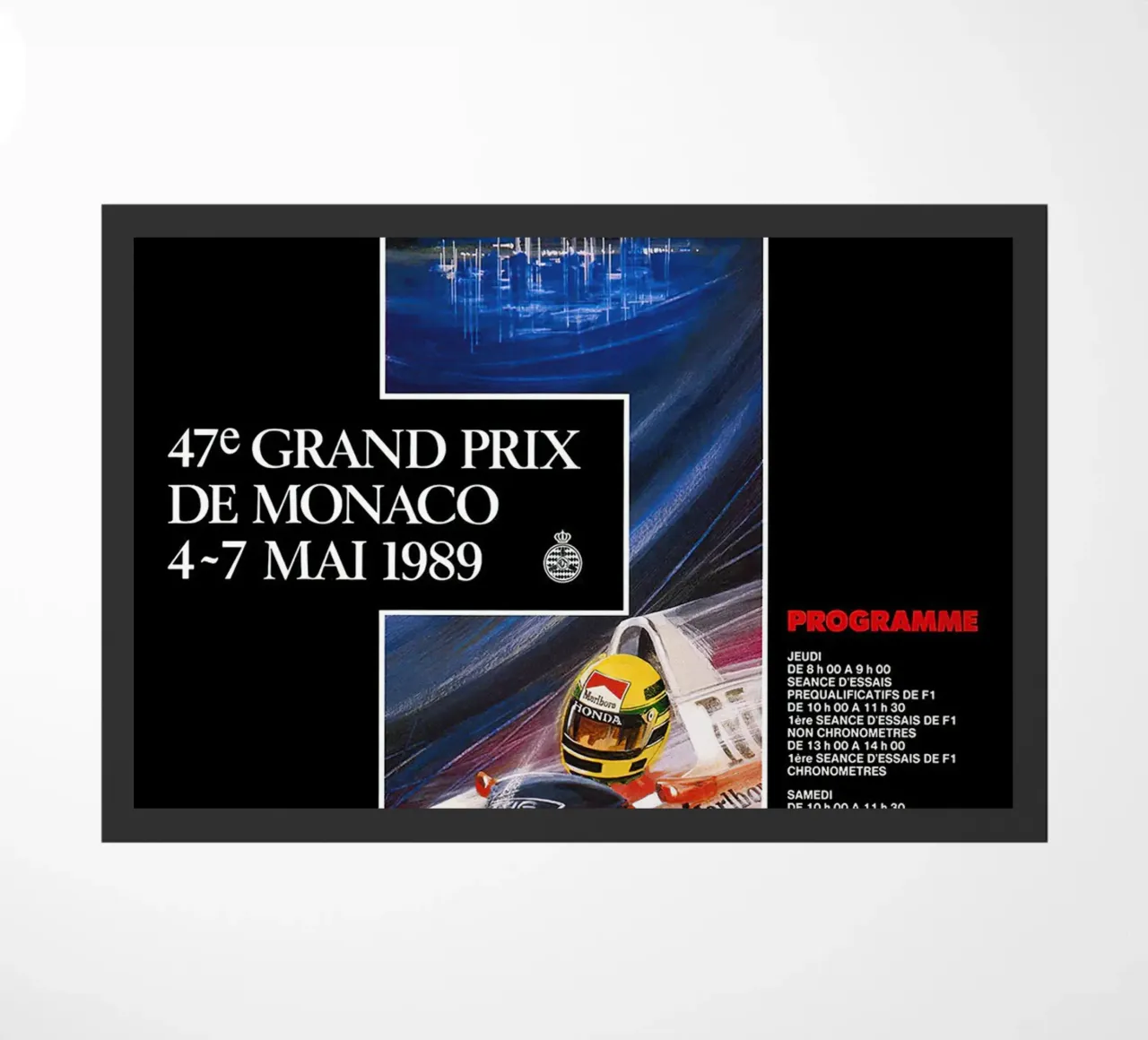 1989 Monaco GP zerbino da leslie shop