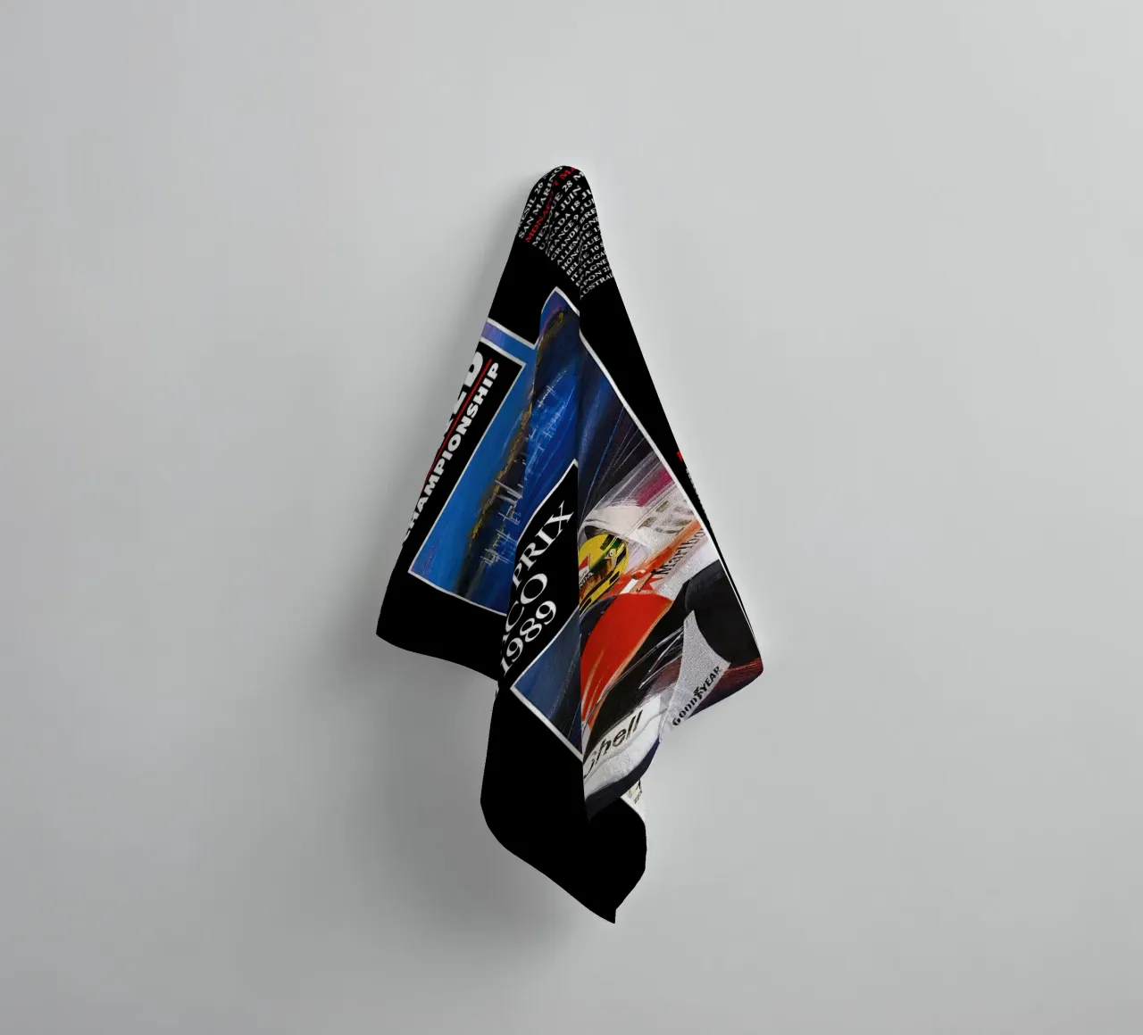 1989 GP van Monaco badhanddoek van leslie shop
