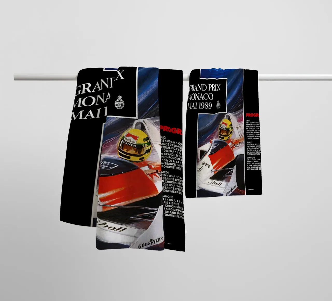 1989 GP van Monaco badhanddoek van leslie shop