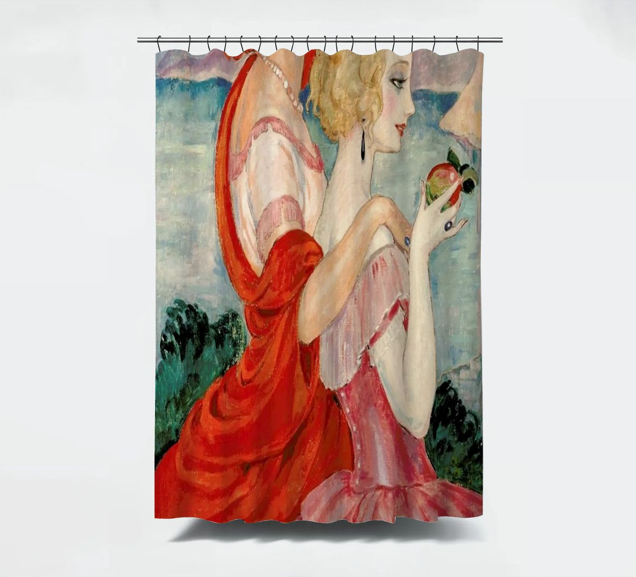 Gerda Wegener - Sur La Route D’anacapri II Duschvorhang von Vintage by JUNIQE