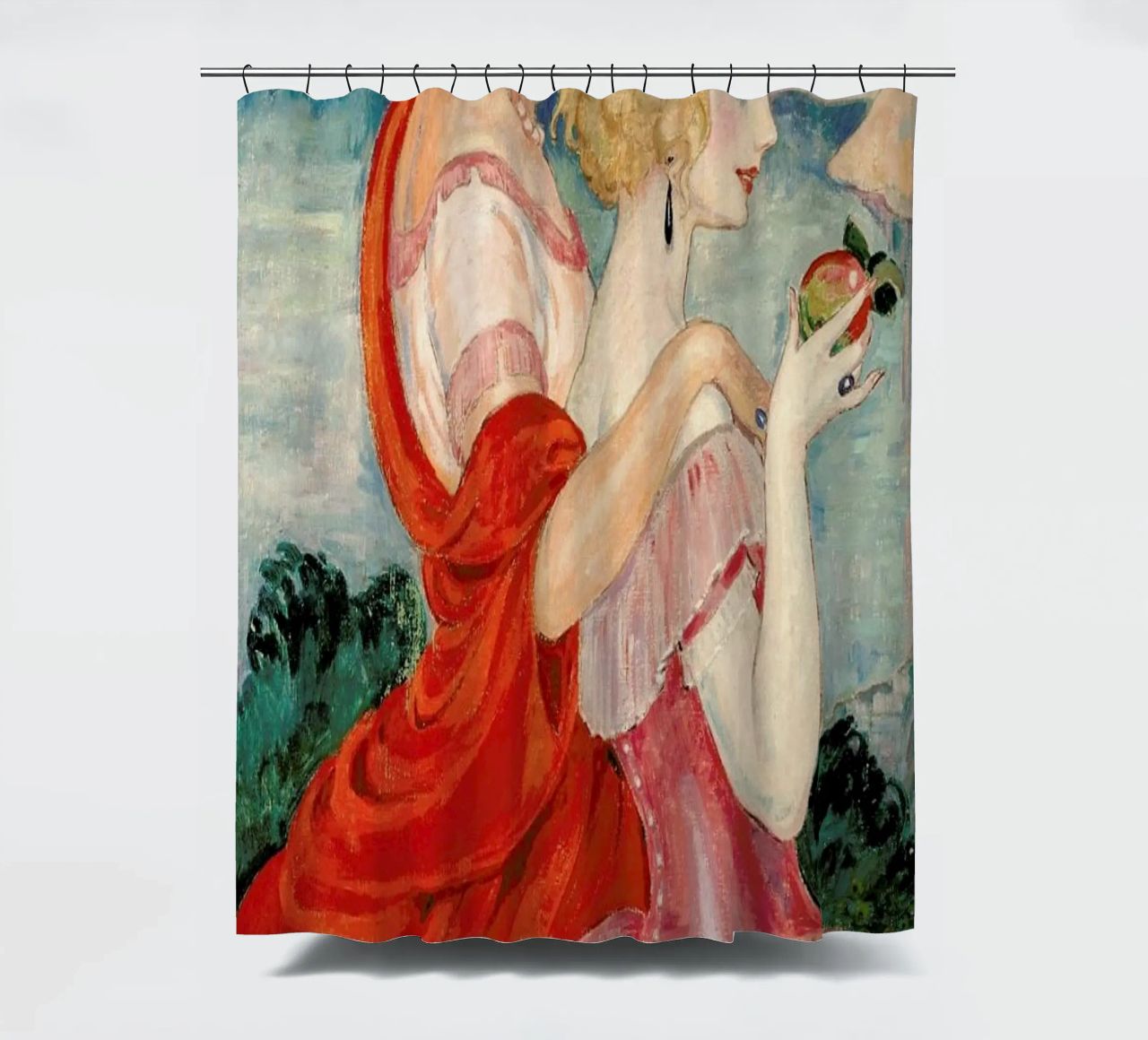 Gerda Wegener - Sur La Route D’anacapri II Duschvorhang von Vintage by JUNIQE