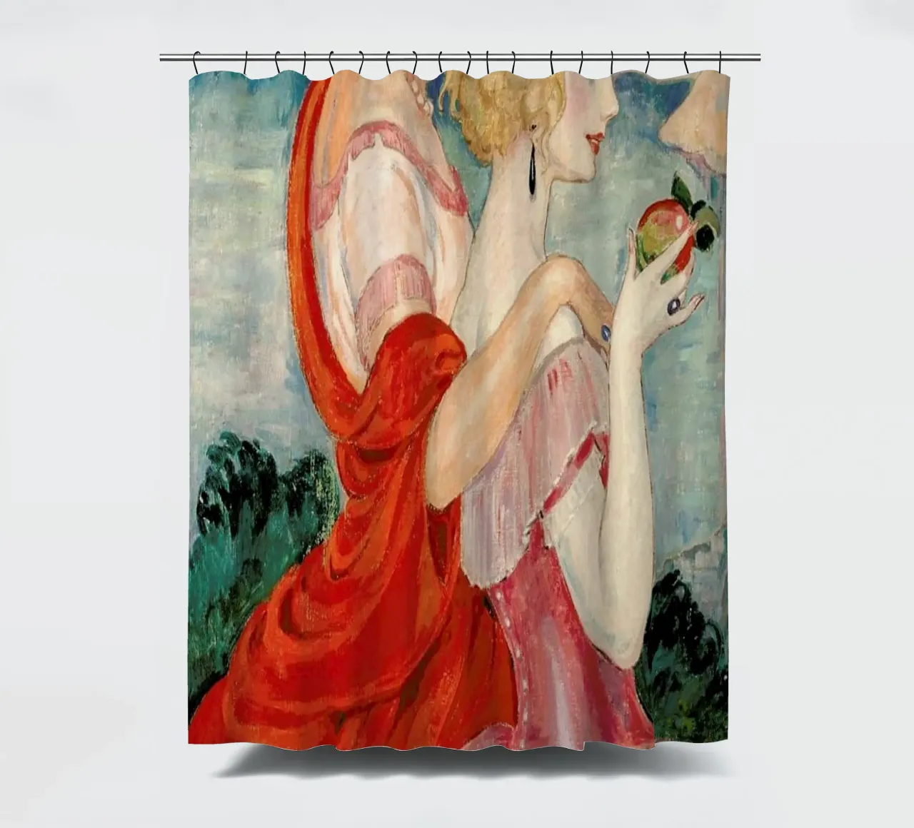 Gerda Wegener - Sur La Route D’anacapri II tenda da doccia da Vintage by JUNIQE