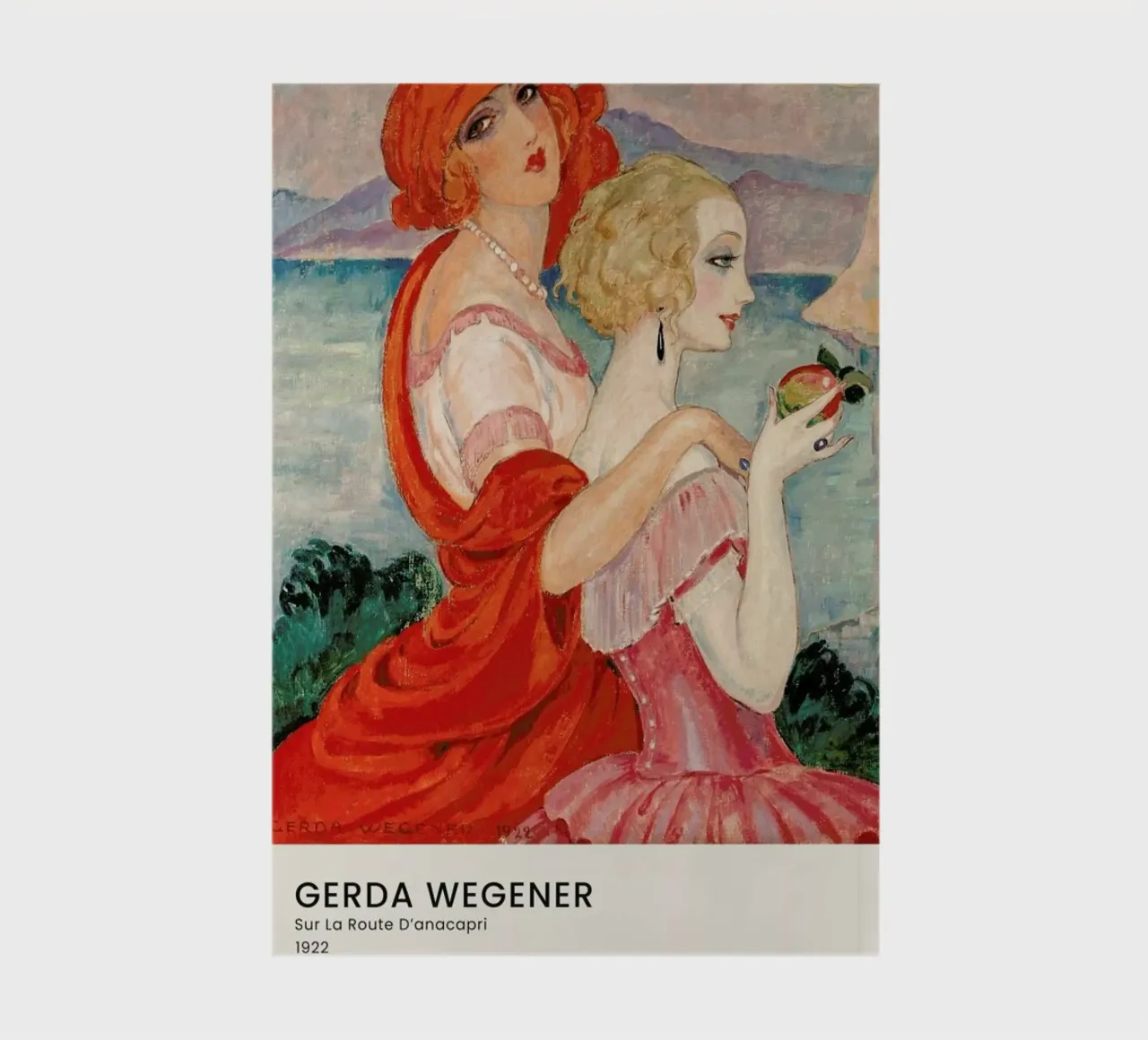 Gerda Wegener - Sur La Route D’anacapri II notebook by Vintage by JUNIQE