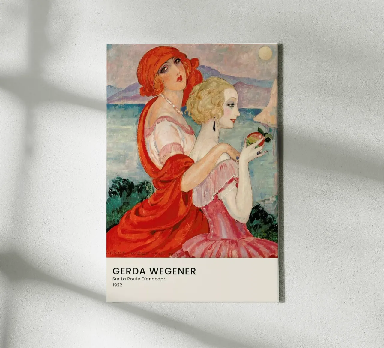Gerda Wegener - Sur La Route D’anacapri II tela con Cornice a cassetta da Vintage by JUNIQE