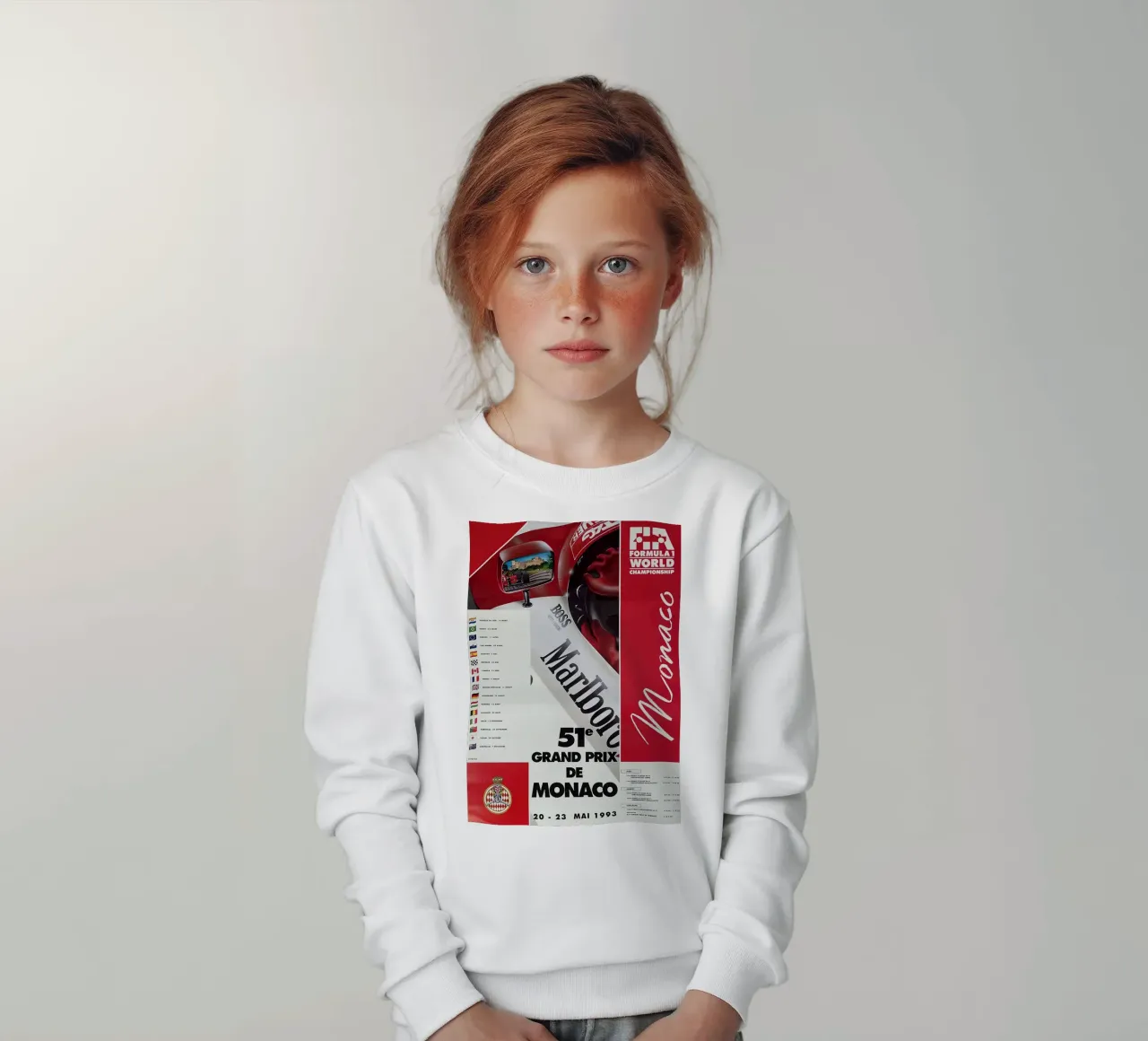 1993 Gran Premio di Monaco felpa bambino da leslie shop