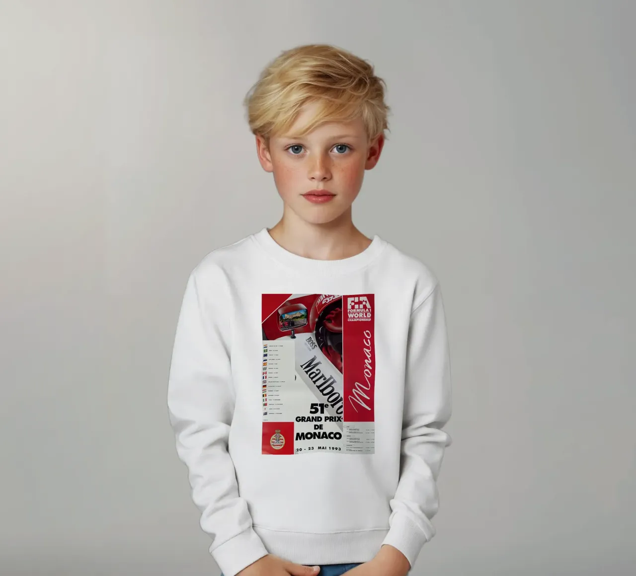 1993 Gran Premio di Monaco felpa bambino da leslie shop