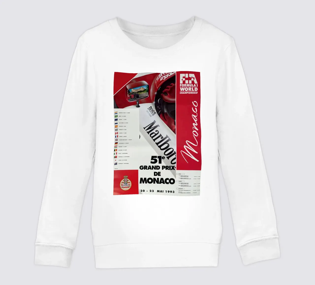 1993 Gran Premio di Monaco felpa bambino da leslie shop