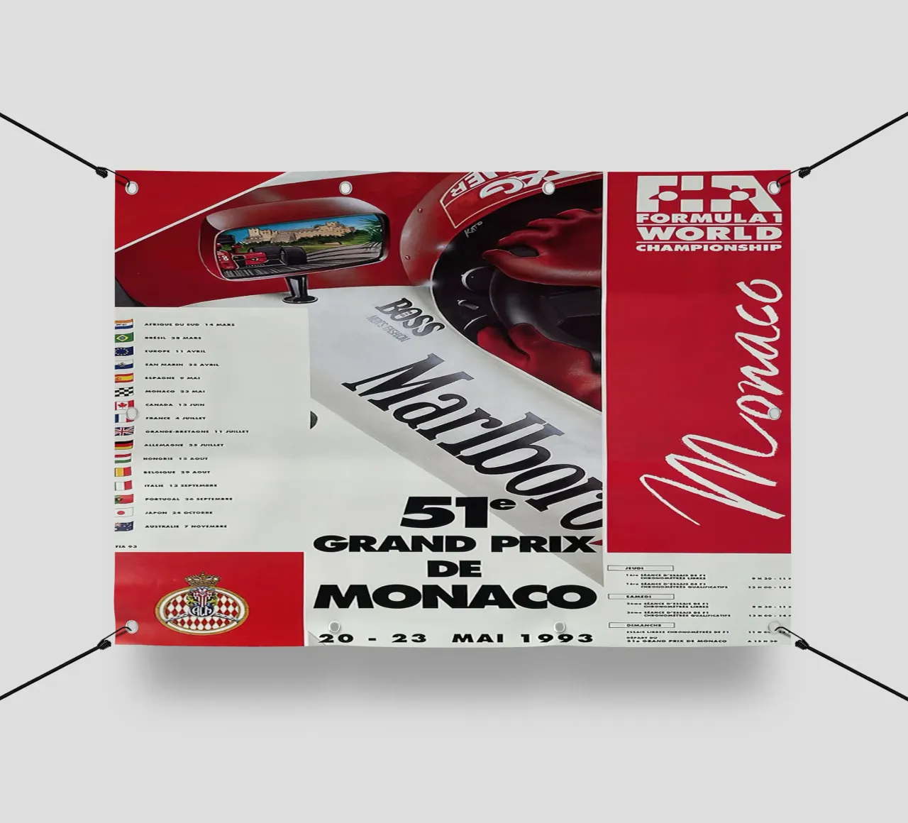 1993 Gran Premio di Monaco telo in pvc da leslie shop