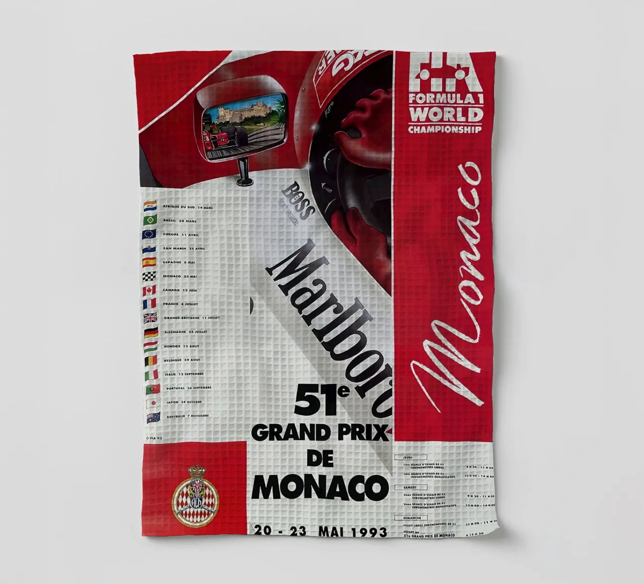 1993 Gran Premio di Monaco canovaccio da cucina da leslie shop