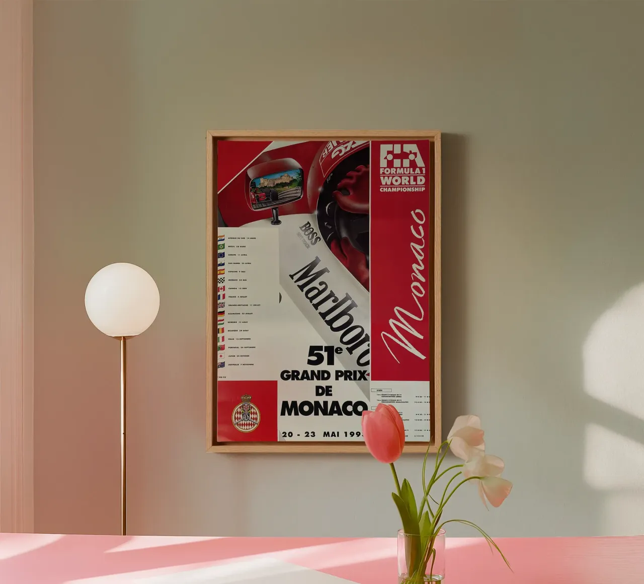1993 Grand Prix of Monaco canvas by leslie shop