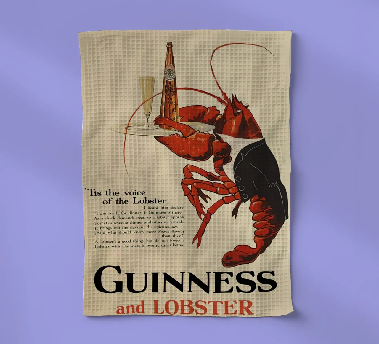 Guinness e aragosta canovaccio da cucina da leslie shop