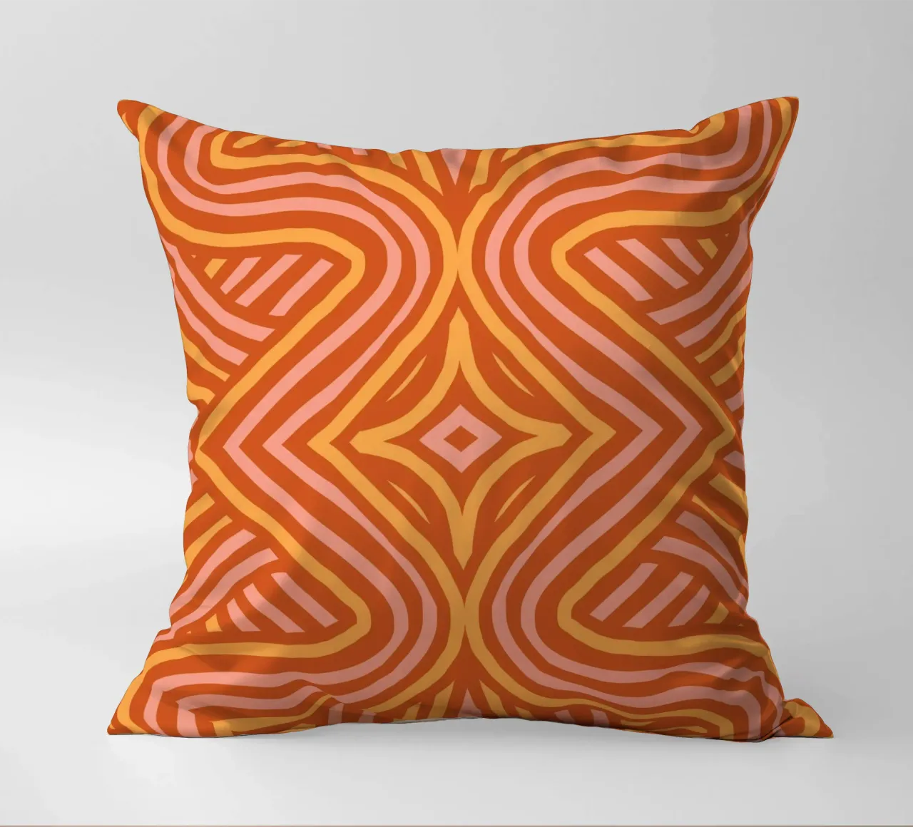 Modello simmetrico in terracotta cuscino da Little Dean