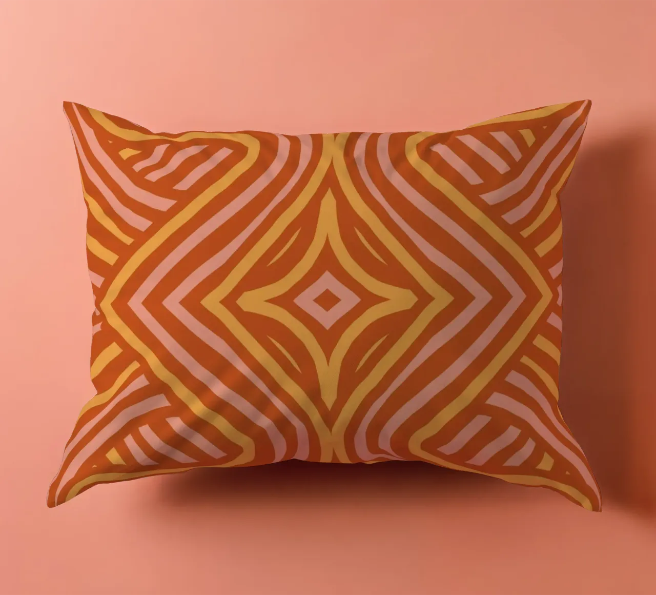 Modello simmetrico in terracotta cuscino da Little Dean
