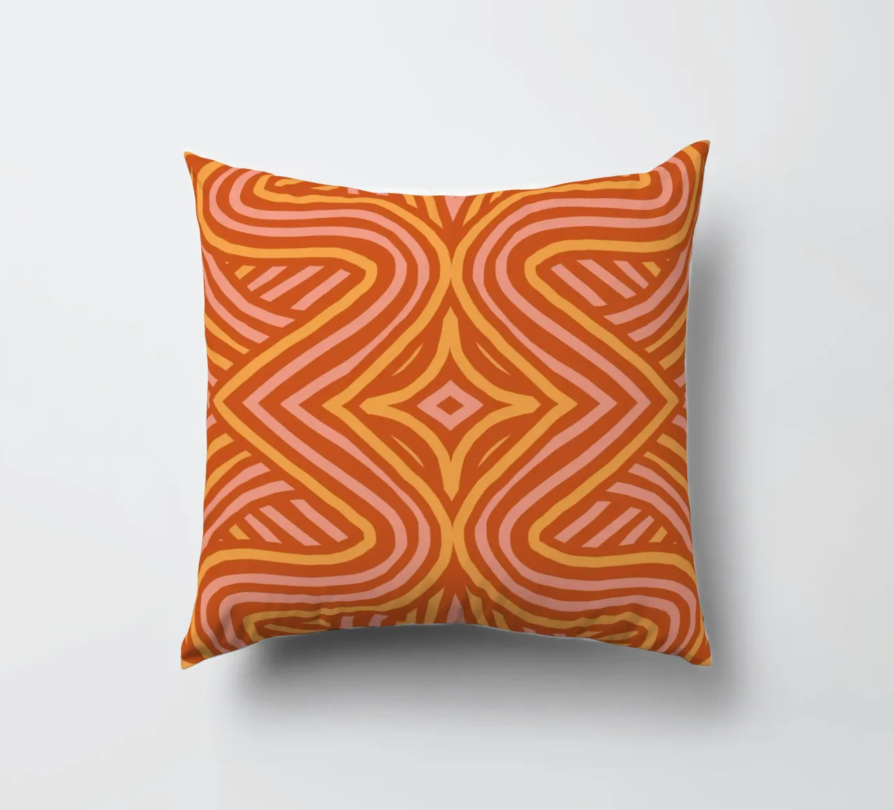 Modello simmetrico in terracotta cuscino da Little Dean