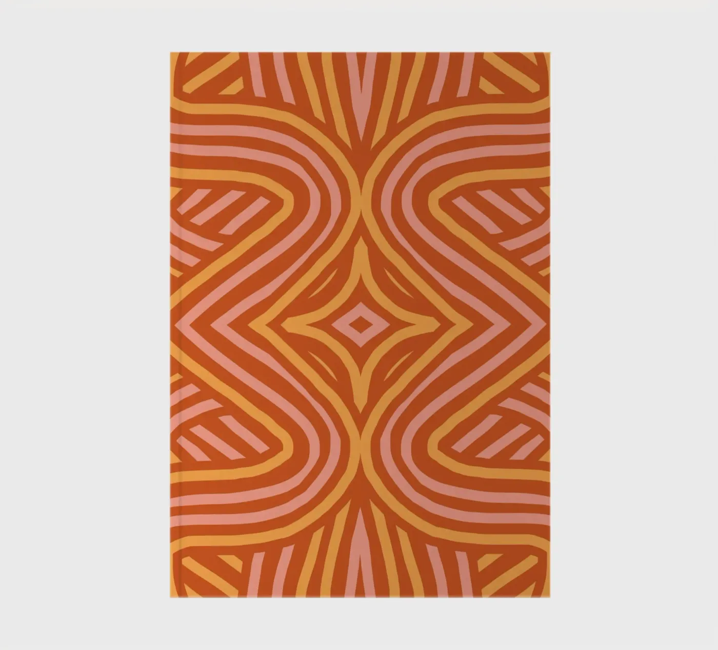 Terracotta symmetrical pattern notitieboek van Little Dean