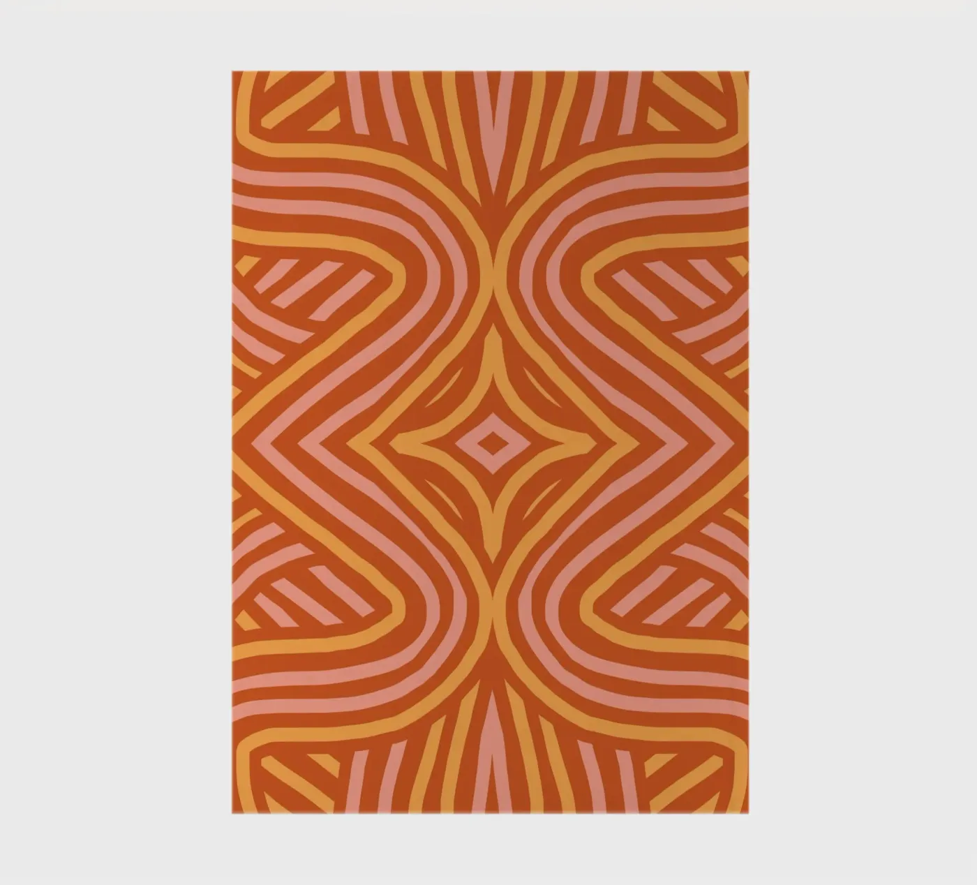 Modello simmetrico in terracotta quaderno da Little Dean