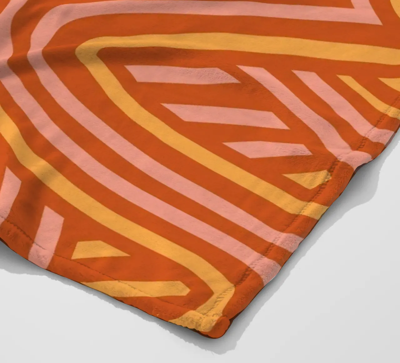Modello simmetrico in terracotta coperta in pile da Little Dean