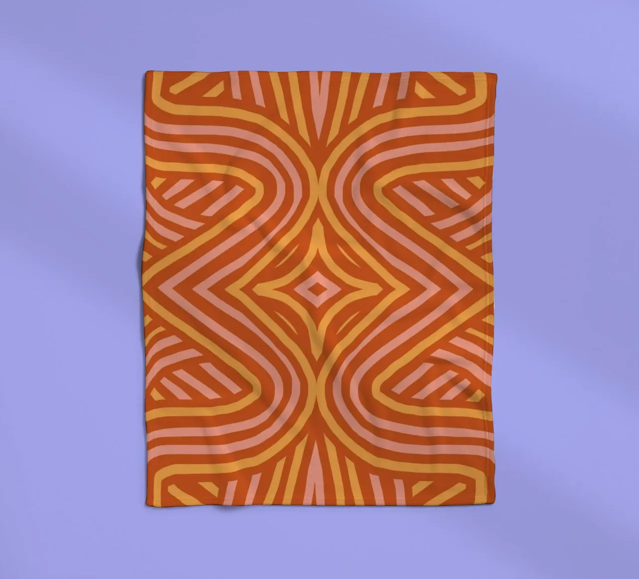Modello simmetrico in terracotta coperta in pile da Little Dean