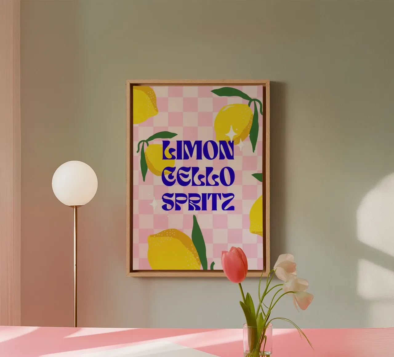Limoncello Spritz canvas met Baklijst van Hafenkönigin