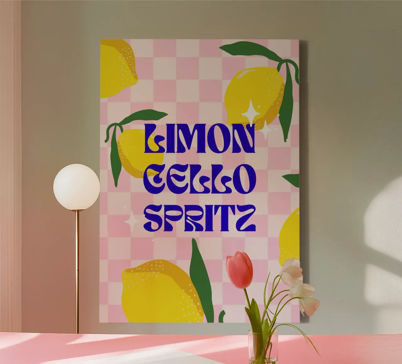 Limoncello Spritz canvas met Baklijst van Hafenkönigin