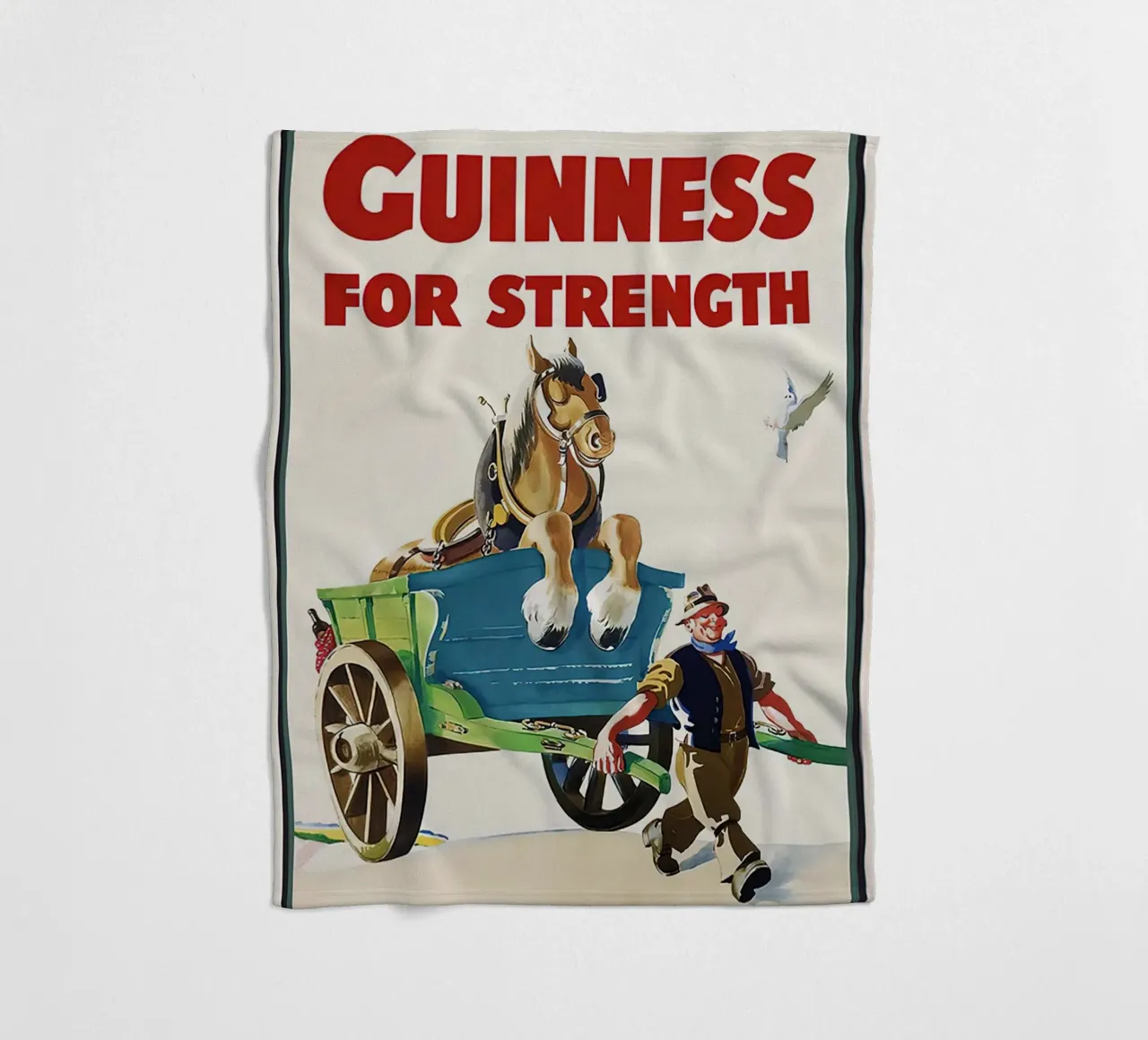 Guinness per la forza coperta in pile da leslie shop